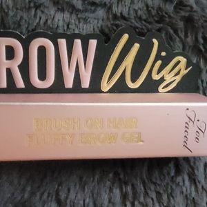 too faced brow wig, brush on hair, fluffy brow gel